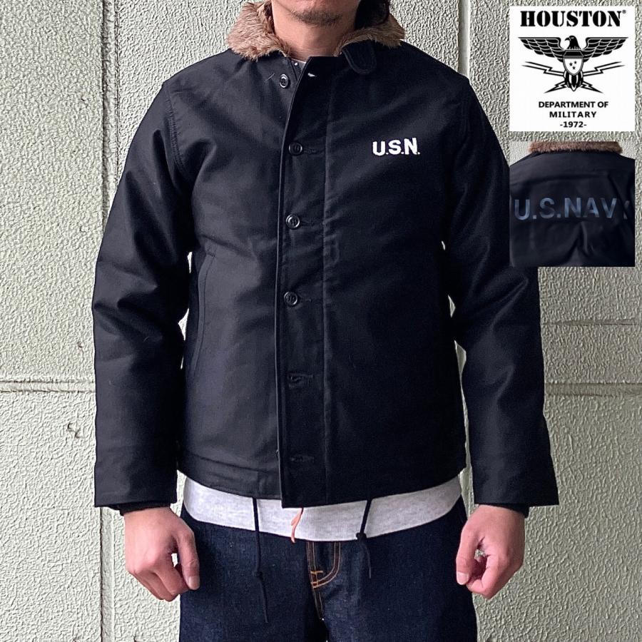 HOUSTON（ヒューストン） デッキジャケット N-1 DECK JACKET - BLACK