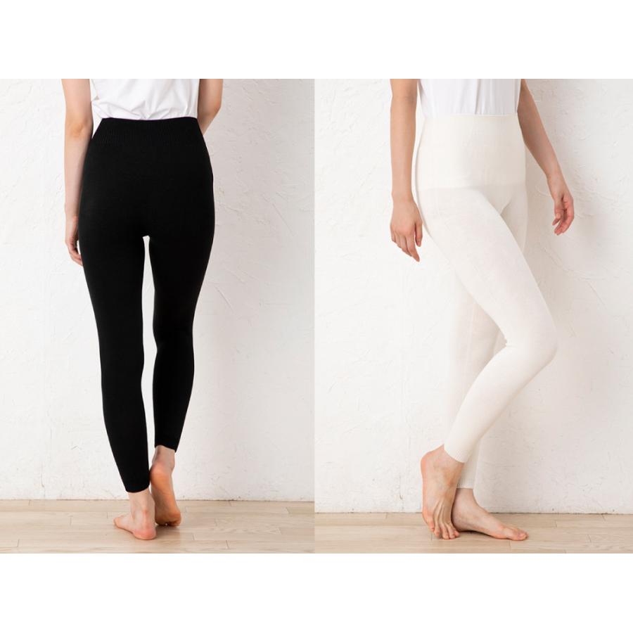 3次元 シルクパンツ 10分丈 フリー レギンス スパッツ 無縫製 ホール