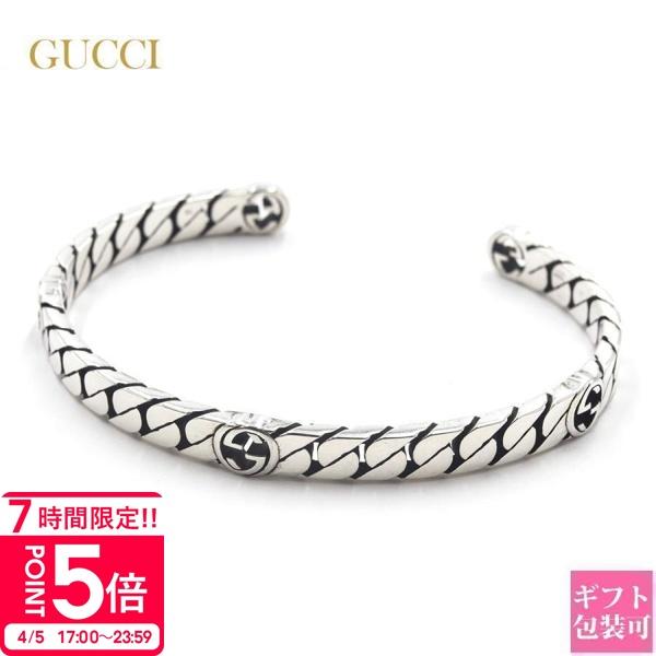 グッチ ブレスレット メンズ シルバー 925 GUCCI レディース バングル