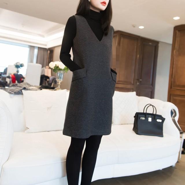 ジャンパースカート ワンピース スカート ミニ丈 膝丈 タイト