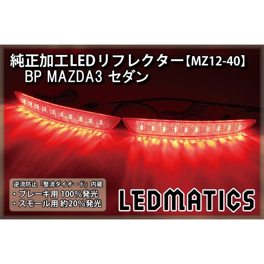LEDMATICS（レッドマティックス） マツダ3 LEDリフレクター 純正加工
