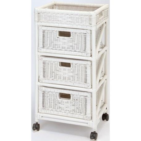 ラタンチェスト引出3杯 スリム 引き出し収納 おしゃれ安い 籐チェスト