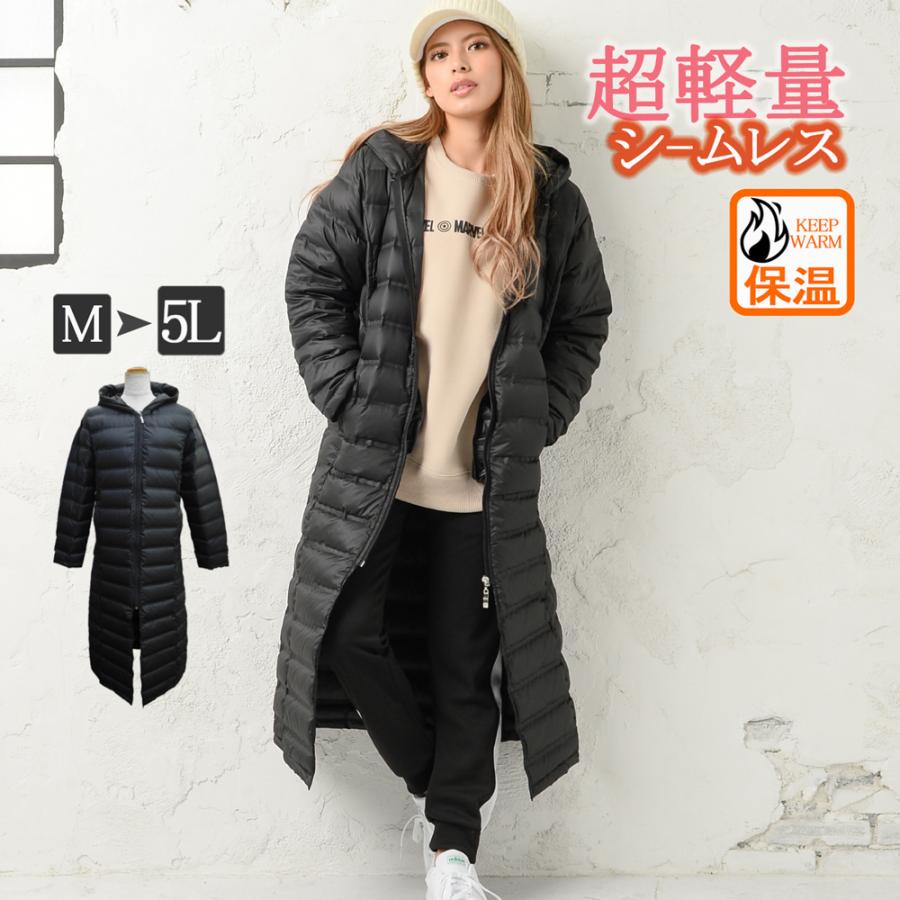ベンチコート レディース ダウンコート ロング ダウンジャケット 冬