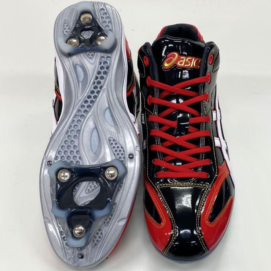 ASICS（アシックス） 【サイズ交換送料無料】ブラック×レッド 野球