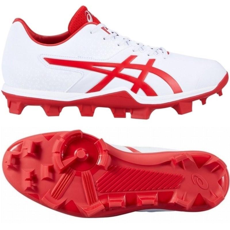 ASICS（アシックス） ホワイト×レッド28cmのみ 野球 スタッドスパイク