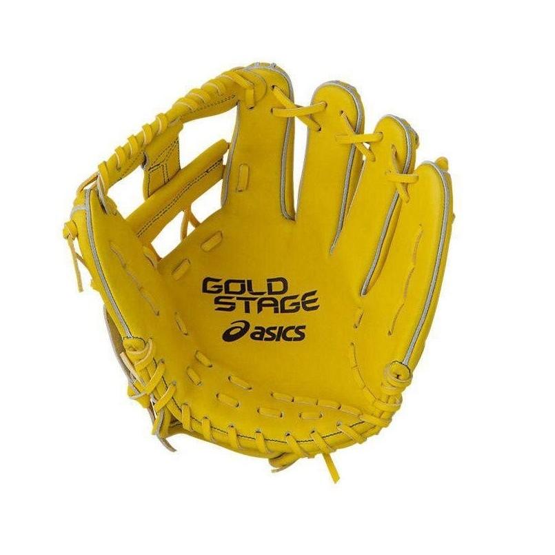 ASICS（アシックス） 野球 軟式グラブ グローブ 内野手用 ゴールド