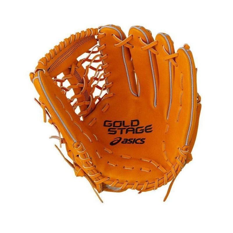 ASICS（アシックス） 野球 軟式グラブ グローブ 外野手用 ゴールド