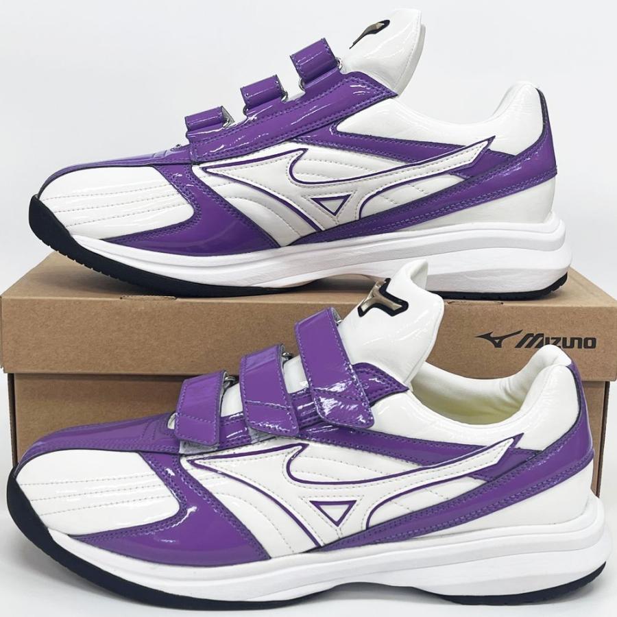 MIZUNO（ミズノ） 【サイズ交換送料無料】パープル×ホワイト 野球