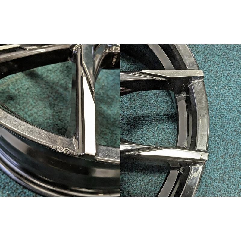 ☆17インチ LEXANI S-LINE 102S BLT 社外 中古 アルミホイール 4本 4穴