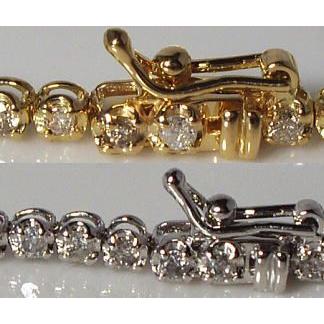 ダイヤモンドテニスブレス 大特価 K18YG PG WG 2.0ct ダイヤモンド