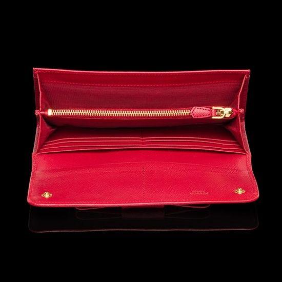 PRADA（プラダ） サッフィアーノリボン 長財布 : LUSTYLE - 通販