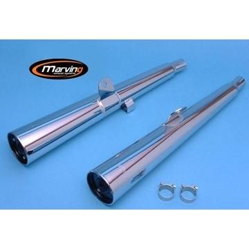 マービング(Marving) デュアルマフラー Marvi クロム EU公道走行認可