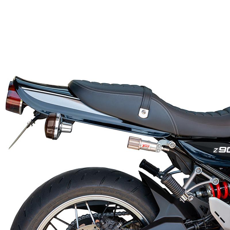 カワサキ Z900RS/CAFE ロングテールカウル エボニー x シルバーライン