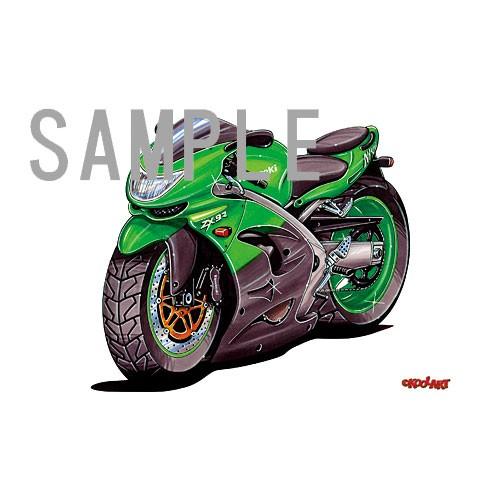 イラスト カワサキNinja ZX-9R（緑） : MotorParade - 通販 - Yahoo
