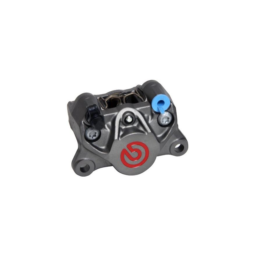Brembo 2Pキャリパー φ34(34mm) チタニウム/赤ロゴ 新カニ 取付