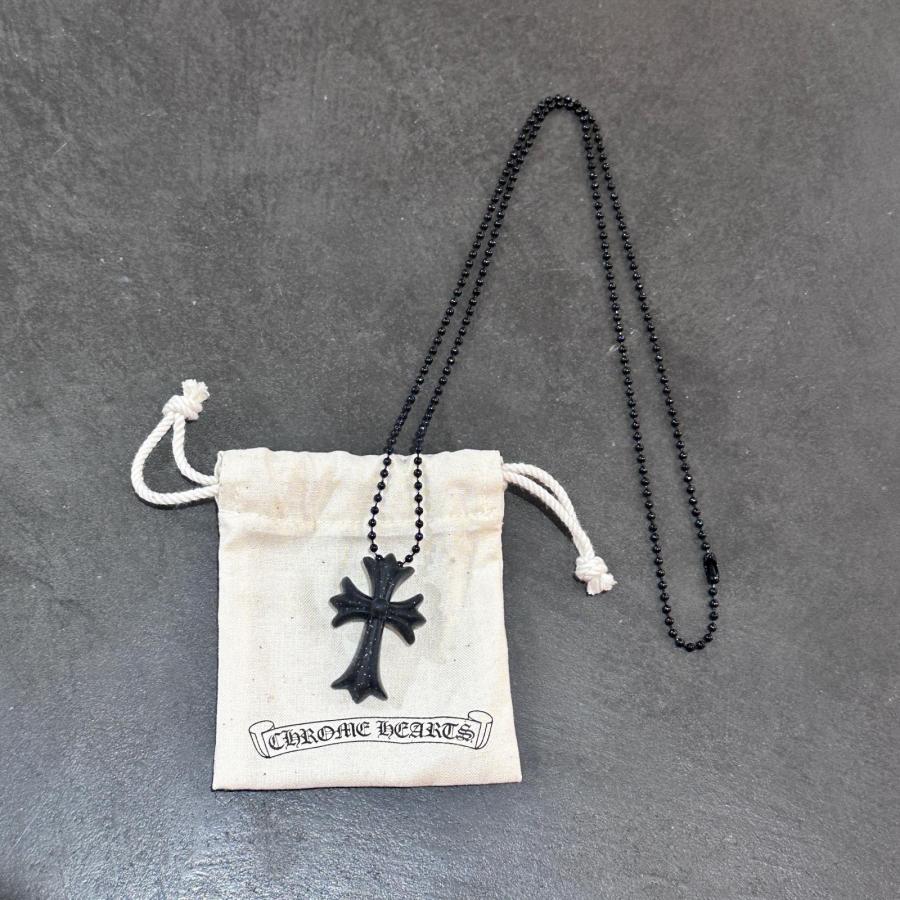 CHROME HEARTS Rubber Small CH Cross Silicon Necklace ラメラバー