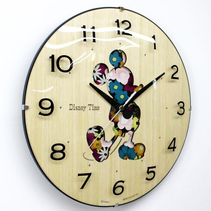 セイコー ミッキー＆フレンズ ディズニータイム 花模様ミッキー 球面