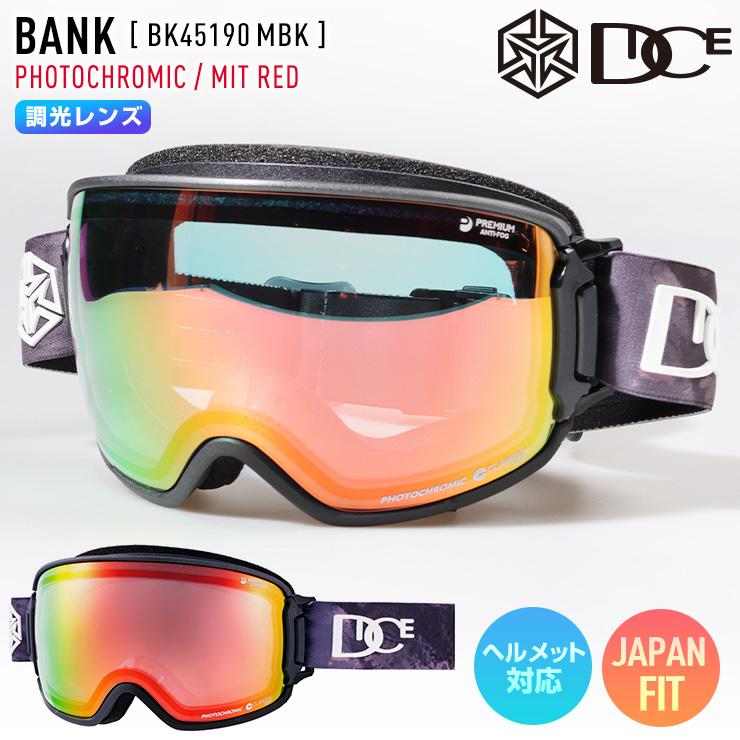 DICE（ダイス） 2025 DICE BANK バンク スノーボード ゴーグル BK45190