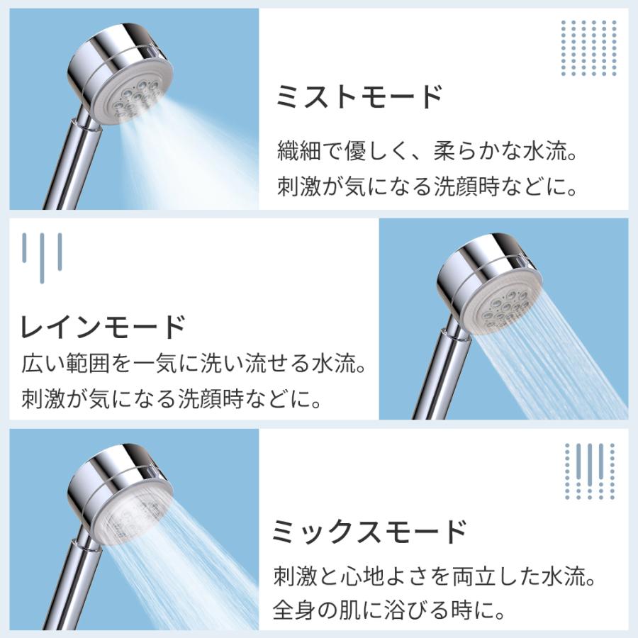 TAKUYO シャワーヘッド ナノバブル 2億5000万個 3段階モード