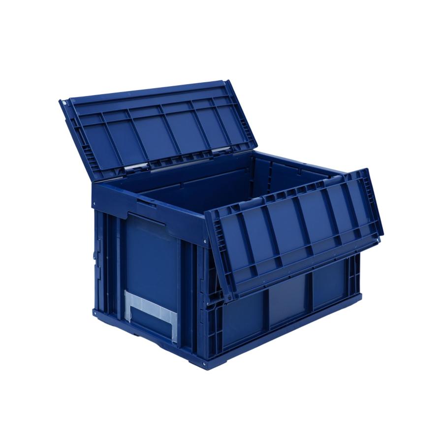 松本産業 折りたたみコンテナ フタ付き 50L ネイビー ( F50N ) カード