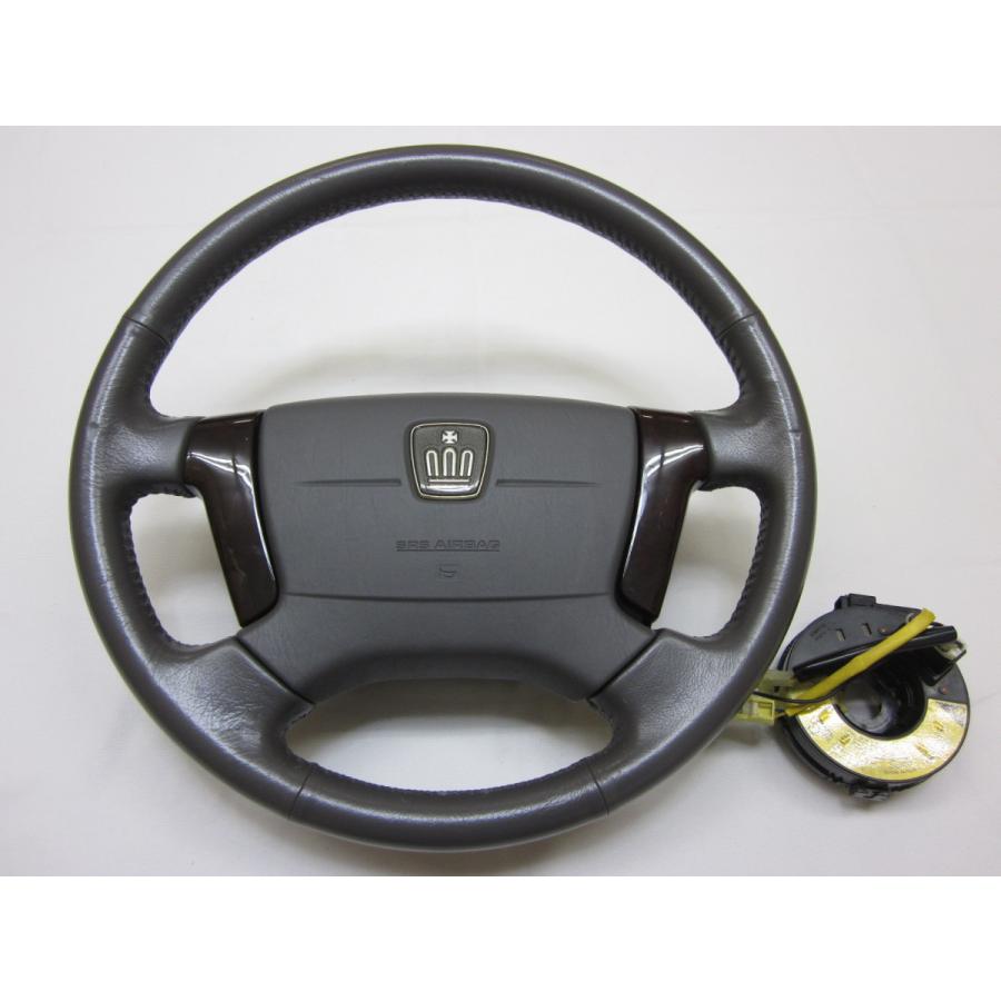 クラウン JZS171 JZS175 17系 後期 純正 革 ステアリング ハンドル