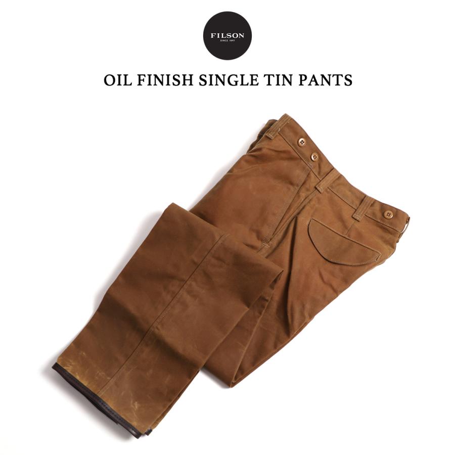 FILSON（フィルソン） シングルティンパンツ Oiled Tan レザー