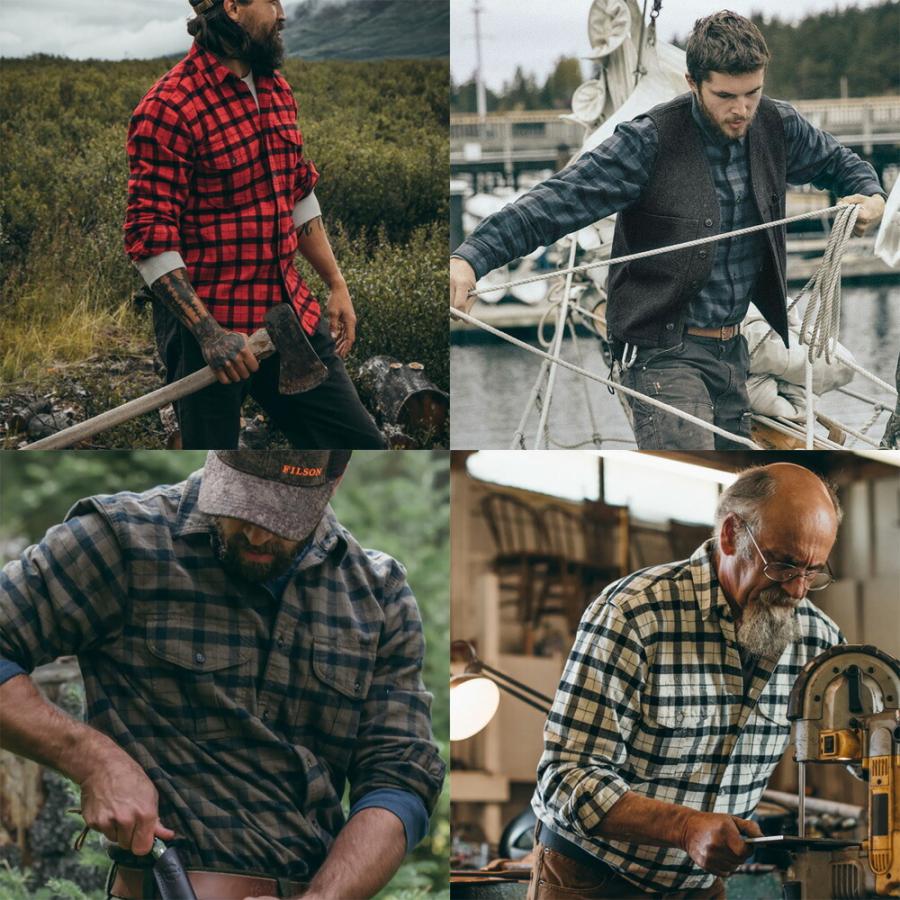 FILSON（フィルソン） 長袖アラスカンガイドシャツ ネルシャツ 長袖
