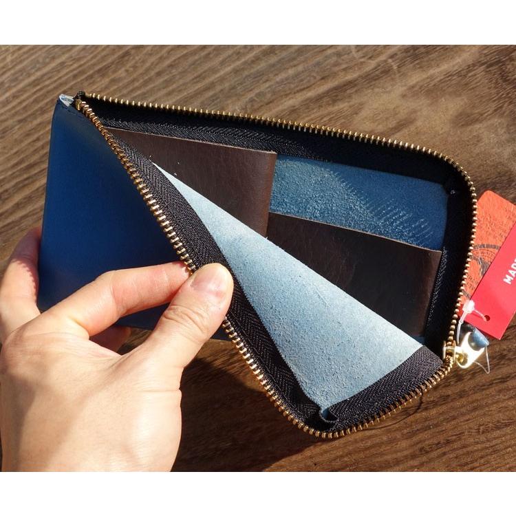 長財布 メンズ 本革 日本製 栃木レザー ジップウォレット コインケース