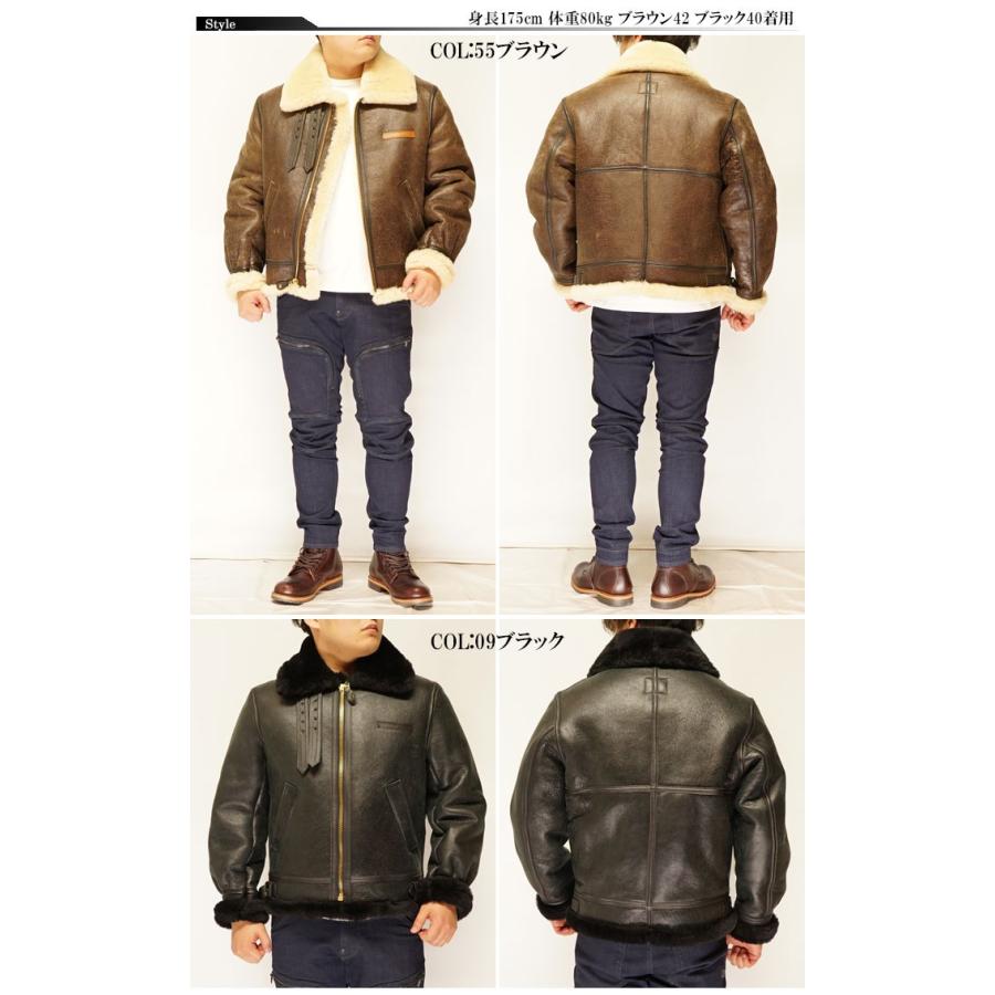 AVIREX（アヴィレックス） B-3 フライト ジャケット リアルムートン