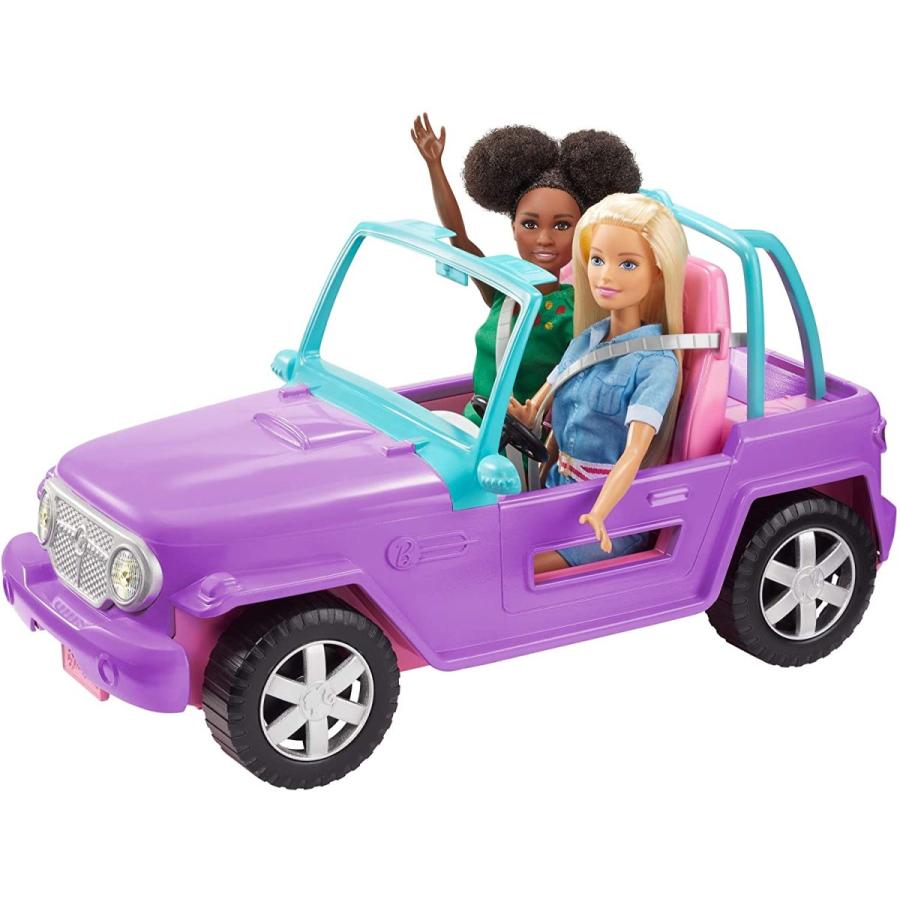 Barbie（バービー） オフロード車 パープルのボディ、ピンクの