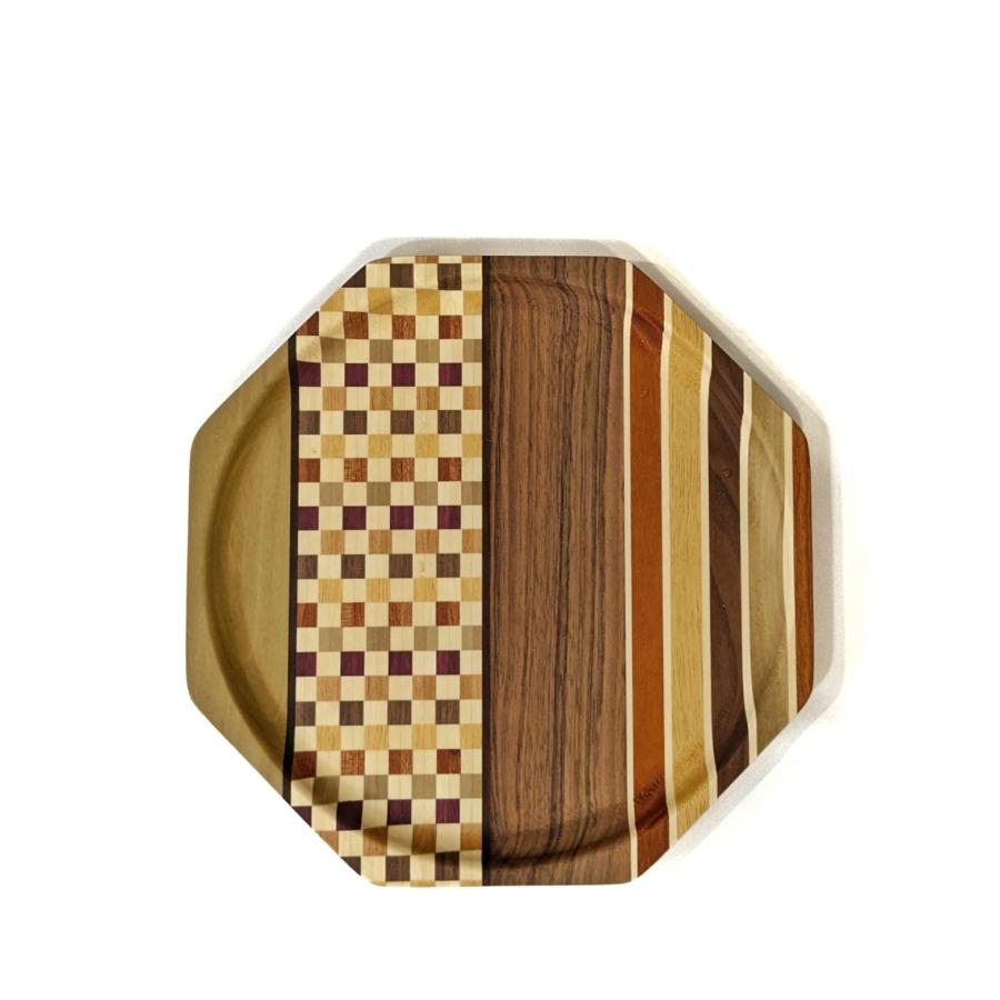 無垢の箱根寄木細工の八寸盆 八角 : MA by So Shi Te - 通販 - Yahoo