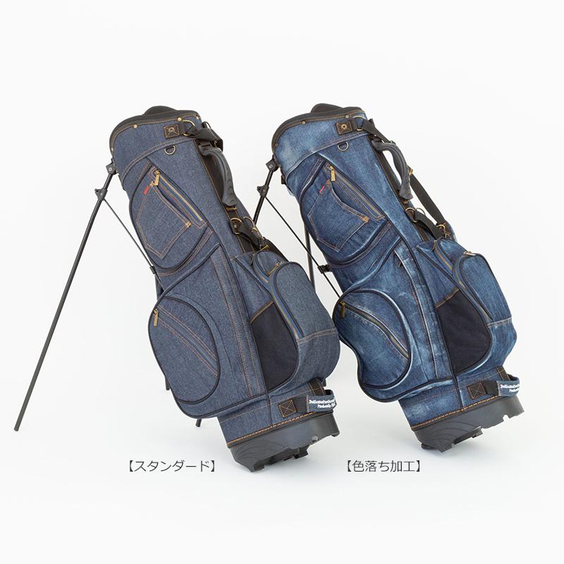19ゴルフ デニム キャディバッグ インディゴブルー 8.5型 ゴルフ用品