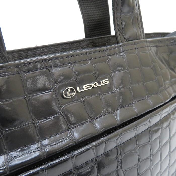 LEXUS/レクサス トートバッグ レザー/ナイロン ブラック レディース