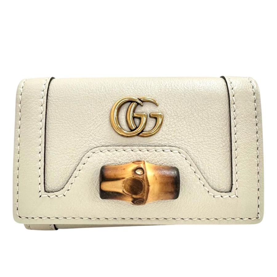 GUCCI（グッチ） バンブー 658636 キーケース レザー ホワイト