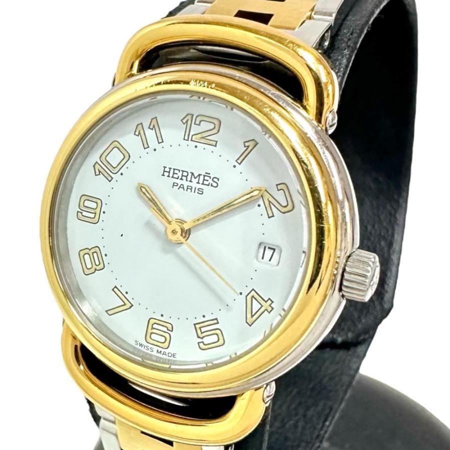 HERMES（エルメス） プルマン PU2.240 腕時計 ステンレススチール/GP