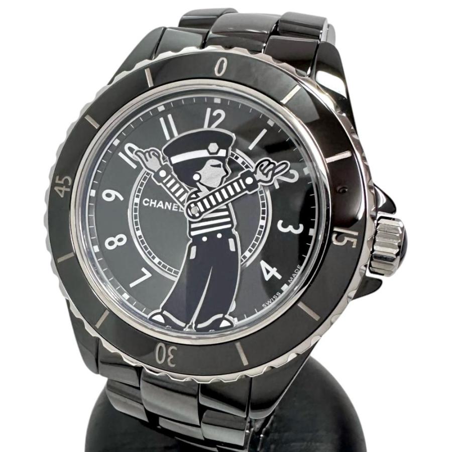 CHANEL（シャネル） J12 H7609 ラ パウザ限定 裏スケ 腕時計/黒
