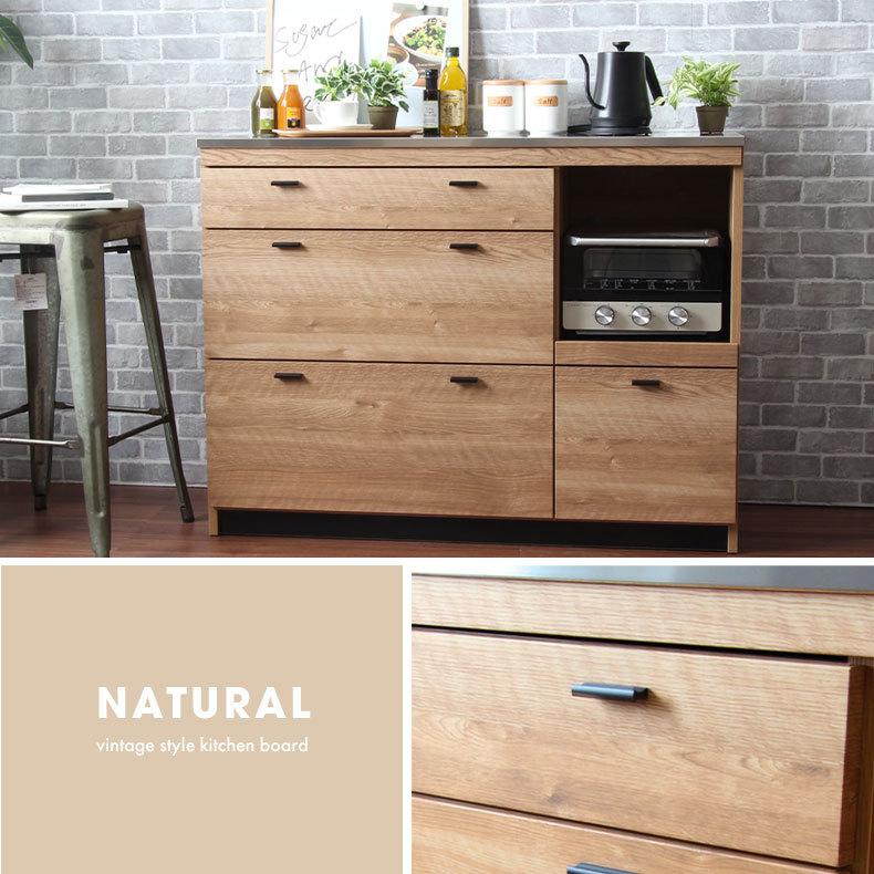 カウンター 幅120 120 キッチンカウンター ステンレス天板 完成品