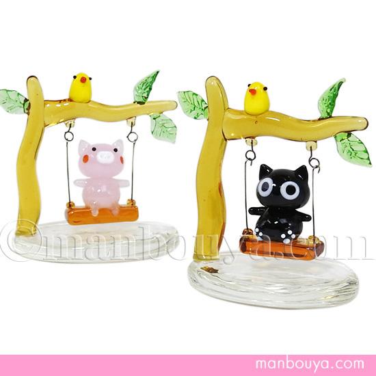 ミニチュア ガラス細工 動物 置物 インテリア雑貨 フォーカート