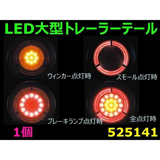 ジェットイノウエ LEDトレーラーテールランプ丸型 大型 24V : トラック