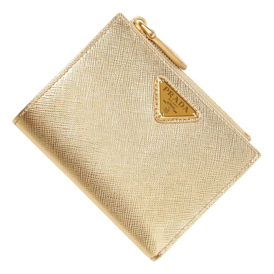PRADA（プラダ） PRADA 2つ折り財布 小銭入れ付き SAFFIANO TRIANGOLO