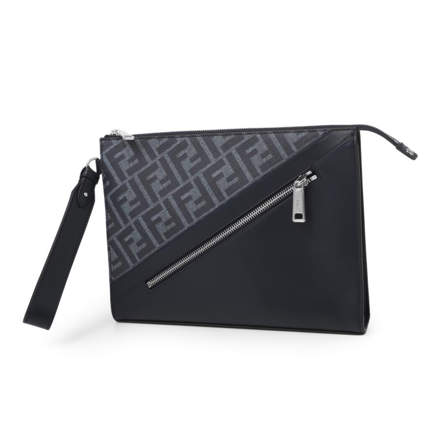 FENDI（フェンディ） クラッチバッグ ブルー メンズ 7va491-asic-f1o97