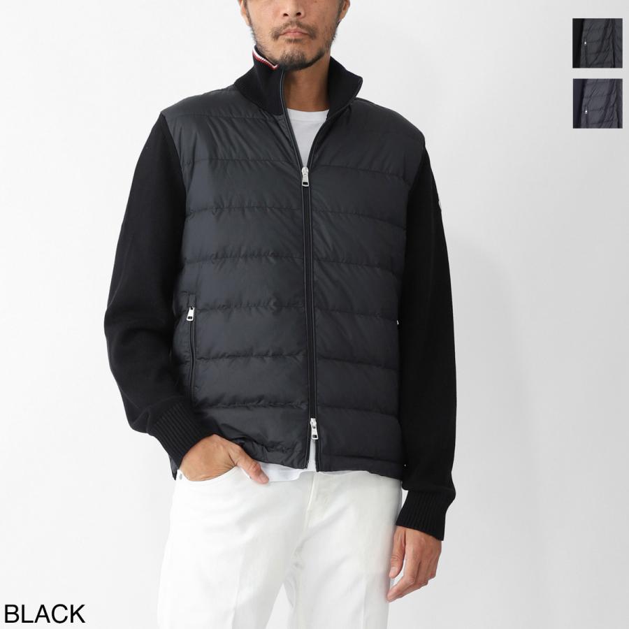 MONCLER（モンクレール） ダウン切り替え ジップアップ カーディガン