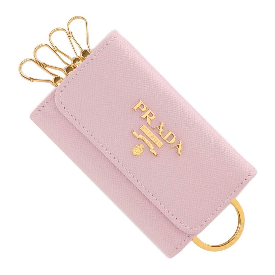 PRADA（プラダ） キーケース SAFFIANO METAL ピンク レディース 1pg004