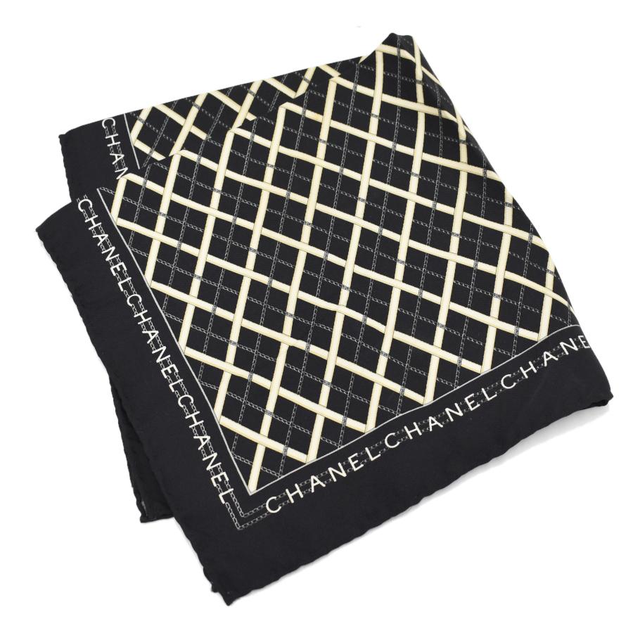 CHANEL（シャネル） ミニスカーフ バンダナ チェーン マトラッセ柄