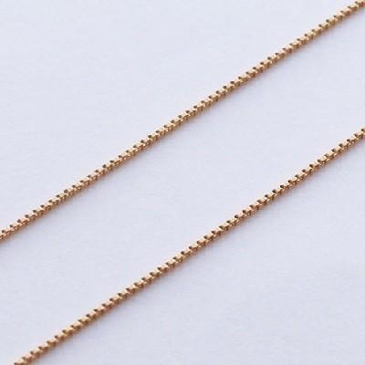 ネックレス チェーン ベネチア 18金 ゴールド 1.2mm幅 36cm 37cm 38cm