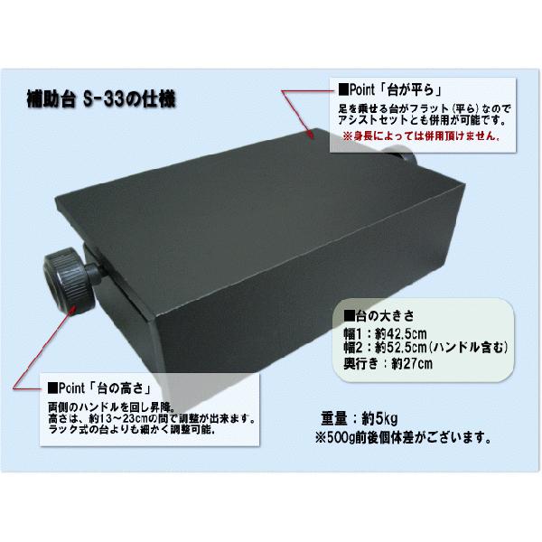 ピアノ 補助台 S-33 ピアノ用 足置き台 イトマサ S-33BK : 楽器のこと