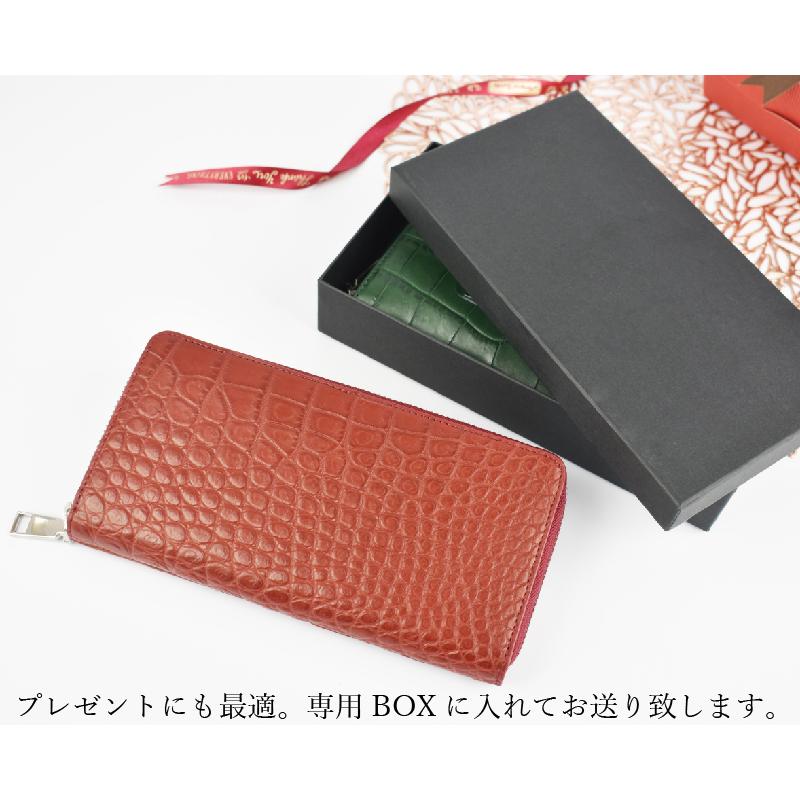 MGSABLE 長財布 クロコダイル レディース ワニ革 本物 本革 メンズ