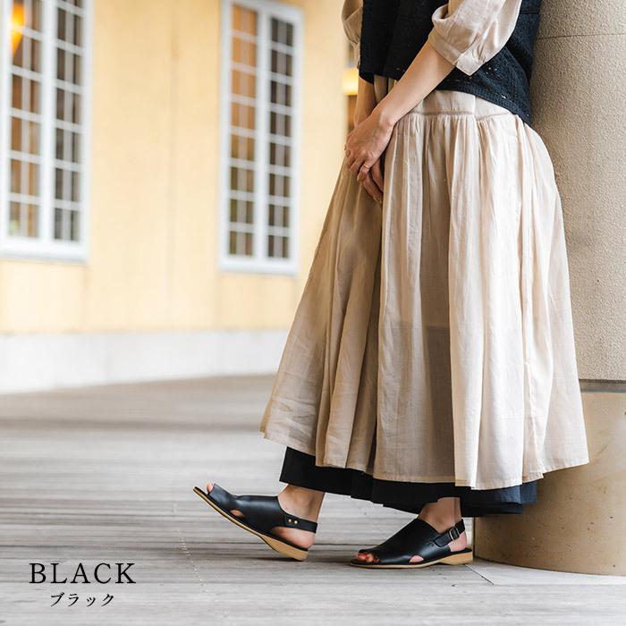 サンダル レディース 本革 日本製 Shake in cloak シェイクイン