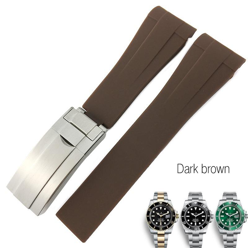 互換品】ロレックス ROLEX 互換 腕時計 ラバーベルト バックル付き