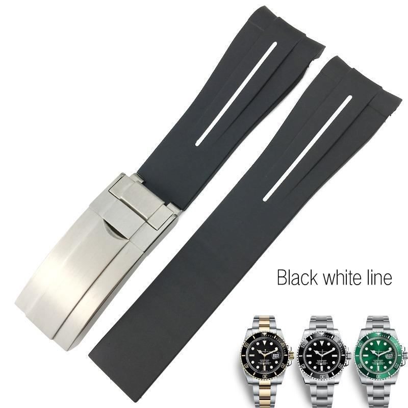 互換品】ロレックス ROLEX 互換 腕時計 ラバーベルト バックル付き